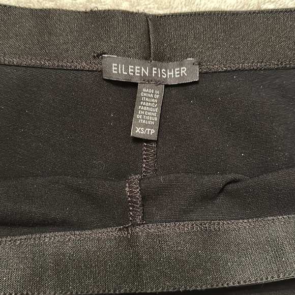 Eileen Fisher Black XS Stretch Pants - Picture 3 of 8